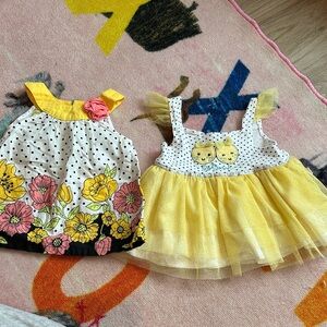 Penelope Mack Yellow and Black Kids Dresses